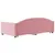 Produktbild 5 för Dagbädd utdragbar med lådor rosa 100x200 cm sammet