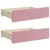 Produktbild 7 för Dagbädd utdragbar med lådor rosa 100x200 cm sammet