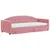 Produktbild 3 för Dagbädd utdragbar med lådor rosa 80x200 cm sammet