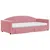 Produktbild 3 för Dagbädd utdragbar med lådor rosa 90x200 cm sammet