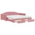 Produktbild 2 för Dagbädd utdragbar med lådor rosa 100x200 cm sammet