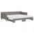 Produktbild 2 för Dagbädd utdragbar med madrasser taupe 90x200 cm tyg