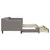 Produktbild 7 för Dagbädd utdragbar med lådor taupe 80x200 cm tyg