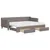 Produktbild 2 för Dagbädd utdragbar med lådor taupe 80x200 cm tyg