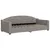 Produktbild 4 för Dagbädd utdragbar med madrasser taupe 90x200 cm tyg