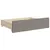 Produktbild 10 för Dagbädd utdragbar med lådor taupe 80x200 cm tyg
