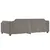 Produktbild 7 för Dagbädd utdragbar taupe 100x200 cm tyg