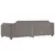 Produktbild 7 för Dagbädd utdragbar med lådor taupe 100x200 cm tyg
