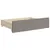 Produktbild 6 för Dagbädd utdragbar med lådor taupe 90x200 cm tyg