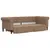 Produktbild 3 för Dagbädd utdragbar med madrasser cappuccino 90x200 cm konstläder