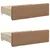 Produktbild 9 för Dagbädd utdragbar med madrasser cappuccino 90x200 cm konstläder