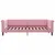 Produktbild 4 för Dagbädd med madrass rosa 80x200 cm sammet