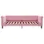 Produktbild 4 för Dagbädd med madrass rosa 90x200 cm sammet