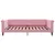 Produktbild 4 för Dagbädd med madrass rosa 100x200 cm sammet