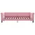 Produktbild 7 för Dagbädd utdragbar rosa 80x200 cm sammet
