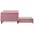 Produktbild 4 för Dagbädd utdragbar rosa 90x200 cm sammet