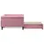 Produktbild 4 för Dagbädd utdragbar rosa 100x200 cm sammet