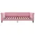 Produktbild 7 för Dagbädd utdragbar rosa 100x200 cm sammet