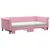 Produktbild 3 för Dagbädd utdragbar med madrasser rosa 90x200 cm sammet