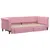 Produktbild 3 för Dagbädd utdragbar med lådor rosa 80x200 cm sammet