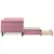 Produktbild 4 för Dagbädd utdragbar med lådor rosa 80x200 cm sammet