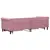 Produktbild 5 för Dagbädd utdragbar med lådor rosa 80x200 cm sammet