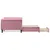 Produktbild 4 för Dagbädd utdragbar med lådor rosa 90x200 cm sammet