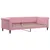 Produktbild 6 för Dagbädd utdragbar med lådor rosa 90x200 cm sammet