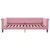 Produktbild 7 för Dagbädd utdragbar med lådor rosa 90x200 cm sammet