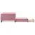 Produktbild 4 för Dagbädd utdragbar med lådor rosa 100x200 cm sammet