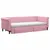 Produktbild 3 för Dagbädd utdragbar med lådor rosa 80x200 cm sammet