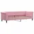 Produktbild 4 för Dagbädd utdragbar med lådor rosa 80x200 cm sammet