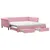 Produktbild 2 för Dagbädd utdragbar med lådor rosa 100x200 cm sammet