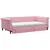 Produktbild 3 för Dagbädd utdragbar med lådor rosa 100x200 cm sammet