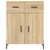Produktbild 8 för Högskåp sonoma-ek 69,5x34x180 cm konstruerat trä