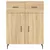 Produktbild 8 för Högskåp sonoma-ek 69,5x34x180 cm konstruerat trä