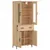 Produktbild 4 för Högskåp sonoma-ek 69,5x34x180 cm konstruerat trä