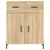 Produktbild 8 för Högskåp sonoma-ek 69,5x34x180 cm konstruerat trä