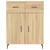Produktbild 8 för Högskåp sonoma-ek 69,5x34x180 cm konstruerat trä