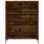 Produktbild 8 för Högskåp rökfärgad ek 69,5x34x180 cm konstruerat trä