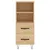 Produktbild 6 för Högskåp sonoma-ek34,5x34x180 cm konstruerat trä
