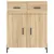 Produktbild 8 för Högskåp sonoma-ek 69,5x34x180 cm konstruerat trä