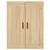 Produktbild 6 för Högskåp sonoma-ek 69,5x34x180 cm konstruerat trä