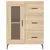 Produktbild 8 för Högskåp sonoma-ek 69,5x34x180 cm konstruerat trä
