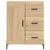 Produktbild 8 för Högskåp sonoma-ek 69,5x34x180 cm konstruerat trä