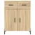 Produktbild 8 för Högskåp sonoma-ek 69,5x34x180 cm konstruerat trä