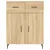 Produktbild 8 för Högskåp sonoma-ek 69,5x34x180 cm konstruerat trä