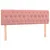 Produktbild 6 för Ramsäng med madrass rosa 140x190 cm sammet