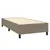 Produktbild 4 för Ramsäng med madrass taupe 90x200 cm tyg