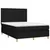 Produktbild 3 för Ramsäng med madrass svart 140x190 cm tyg
